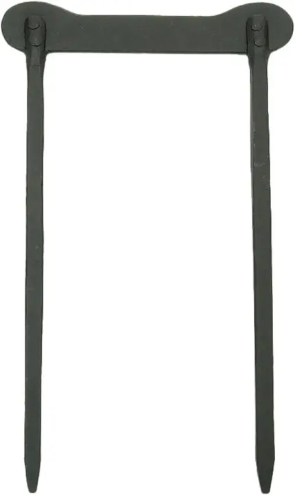 17" Metal Outdoor Boot Scraper — Black Powder-Coated