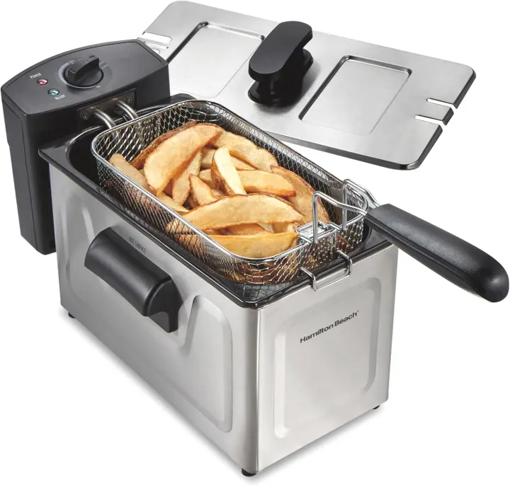3-Liter Family Electric Deep Fryer with Basket