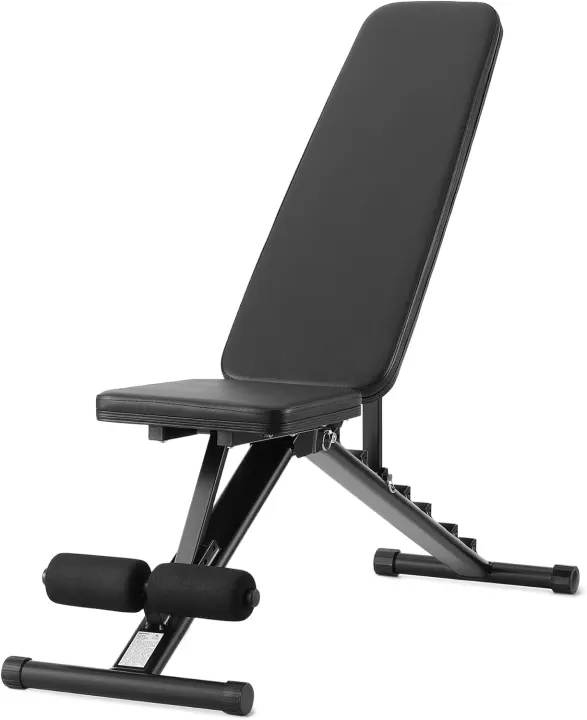 Adjustable Fold-Up Weight Bench — Foldable Home Gym Bench (660 lb)