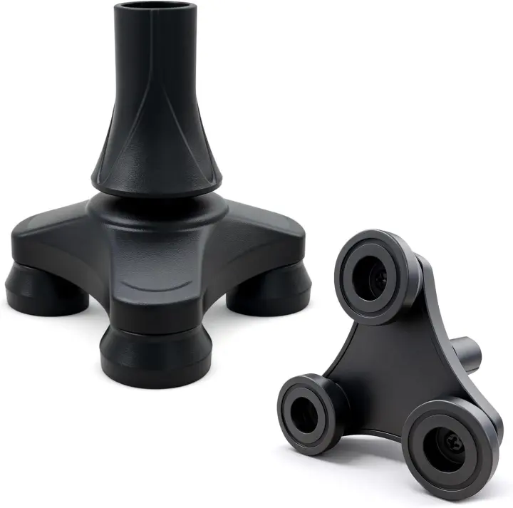 Blue Jay 3/4-Inch Pivoting Rubber Cane Tip with Self-Standing Base