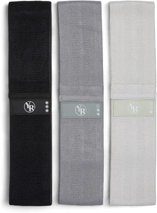 Fabric Booty Bands Set — 3 Resistance Levels for Pilates & Yoga