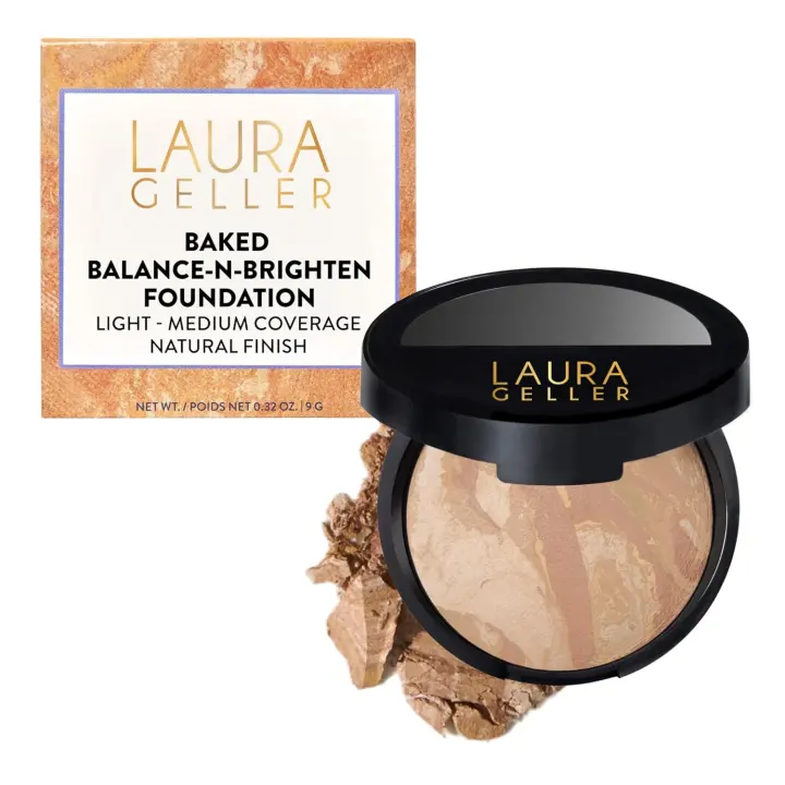 Laura Geller Baked Balance-N-Brighten Powder Foundation — Light Compact