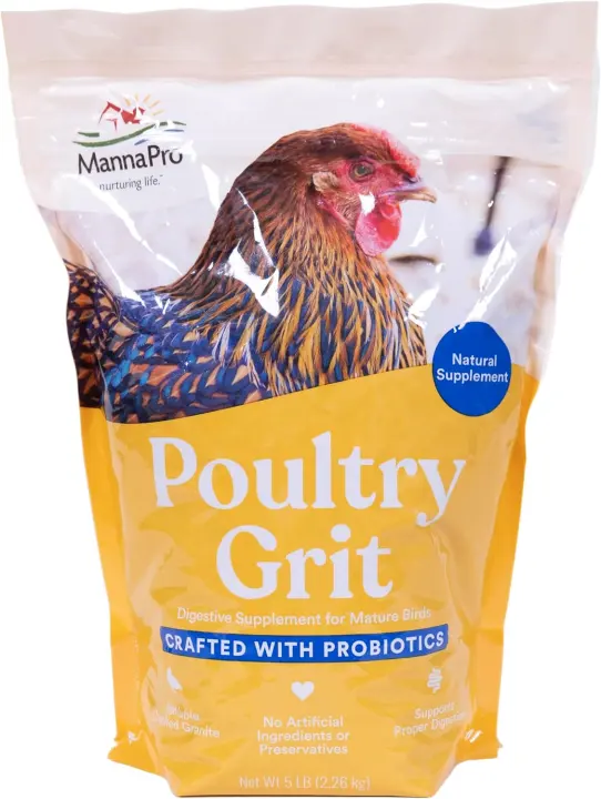 Manna Pro Poultry Grit with Probiotics — 5 lb Chicken Grit