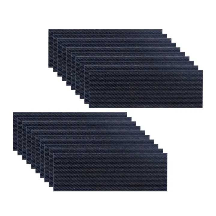 Medium Beehive Foundation Sheets — 20-Pack (Black, Waxed)