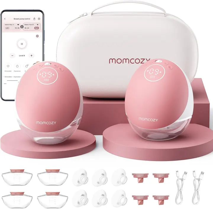 Momcozy Mobile Flow M9 Hands-Free Breast Pump — 24mm 2-Pack