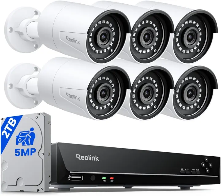 REOLINK 8-Channel 5MP PoE Home Security Camera System
