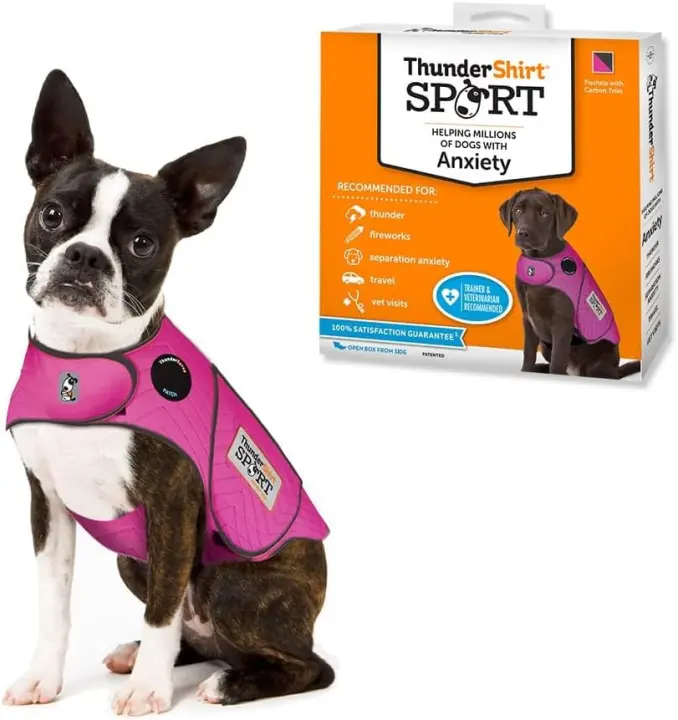 ThunderShirt Dog Calming Vest — X-Small Fuchsia Sport