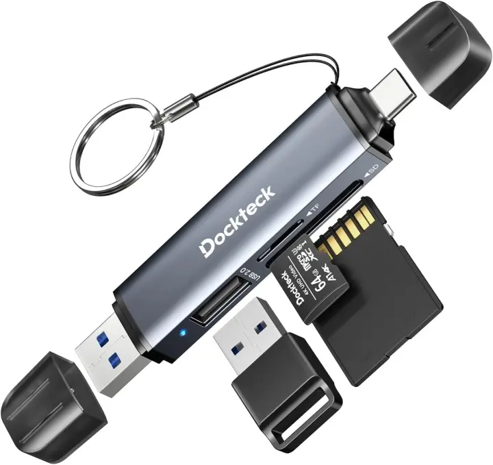 USB A/C SD & MicroSD Card Reader Adapter — USB 3.0 Multi‑Slot